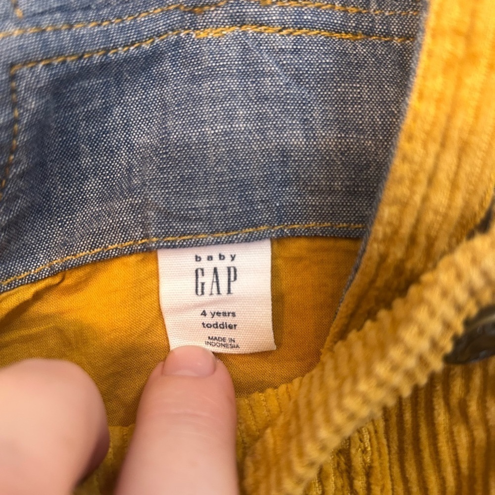 Gap Kids Corduroy Skirtall Mustard size 4 - Picture 4 of 4